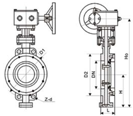 日標對夾式三偏心蝶閥