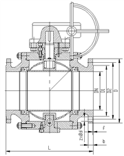 國標GB鍛鋼固定球閥外形尺寸圖