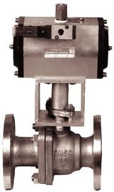 氣動(dòng)法蘭球閥