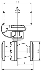 氣動(dòng)法蘭球閥
