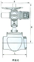 焊接式GQYH947電動軌道調節球閥