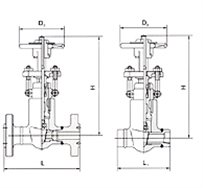 Z40/540/940H/Y鑄鋼自密封閘閥 Z40/540/940H/Y鑄鋼自密封閘閥
