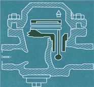 雙金屬片式蒸汽疏水閥結構原理圖 