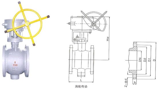 美標(biāo)偏心半球閥